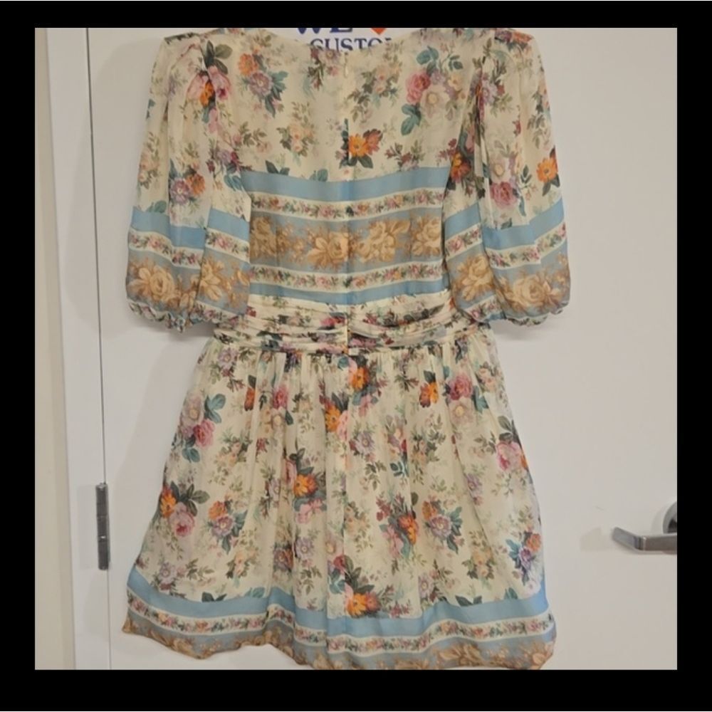 AMUR Elise Silk Mini Dress - Picture 4 of 10